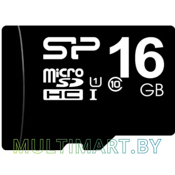 Карта памяти Silicon-Power microSDHC (Class 10) 16 Гб + адаптер (SP016GBSTH010V10-SP)